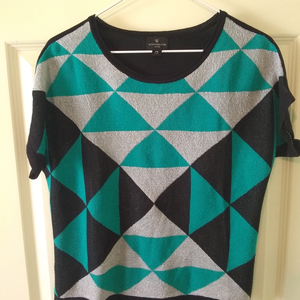 Geometric Knit Top